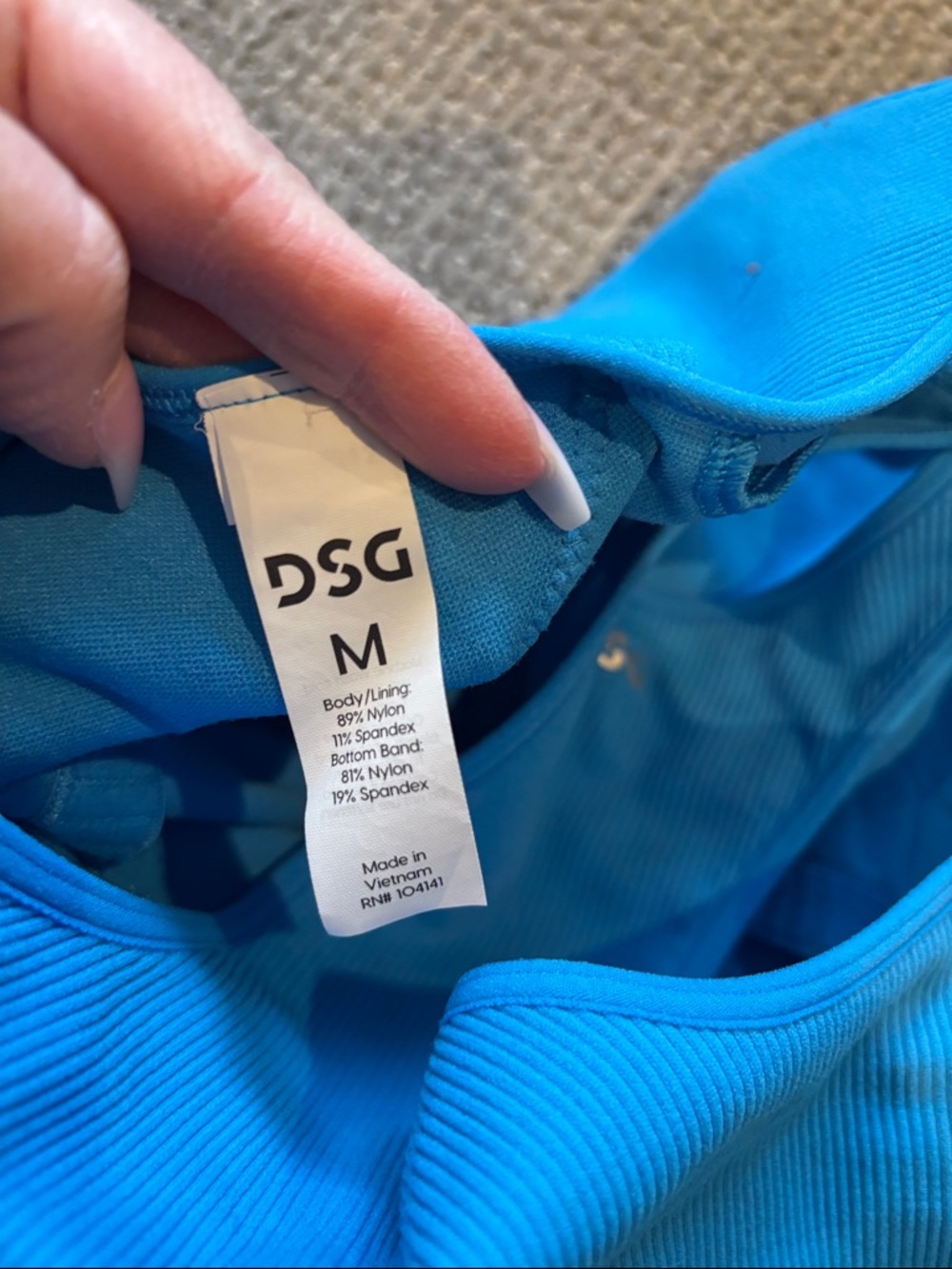 DSG Blue Racerback Ribbed Tank Top - Women - Picture 4 of 4